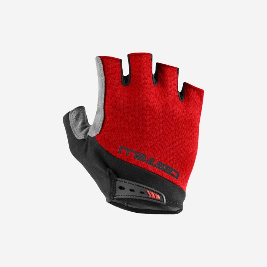 Red Castelli ENTRATA V Men Gloves | OZW941583