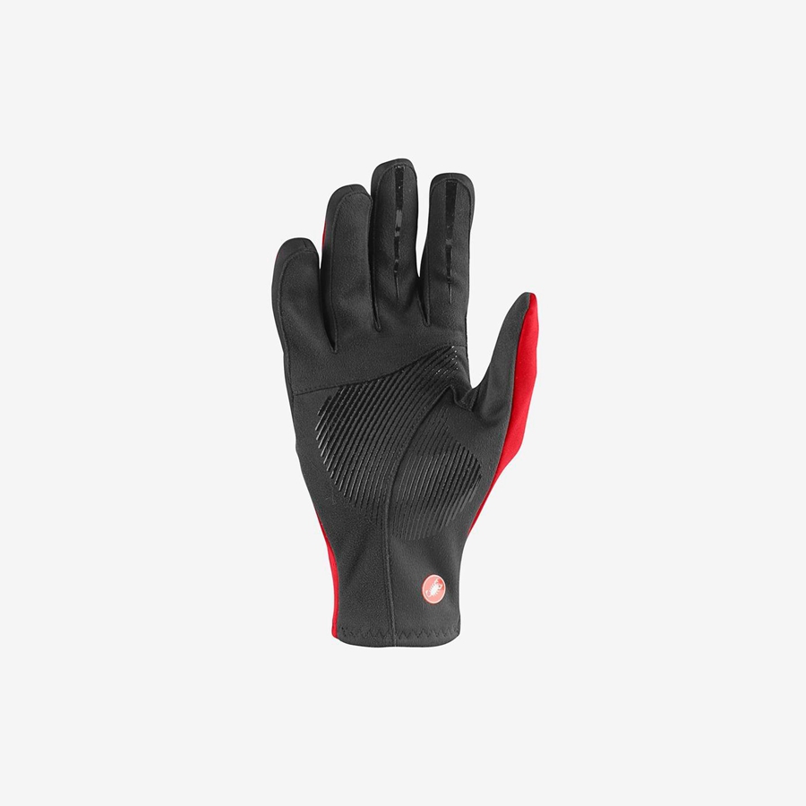 Red Castelli MORTIROLO Men Gloves | LJZ569280