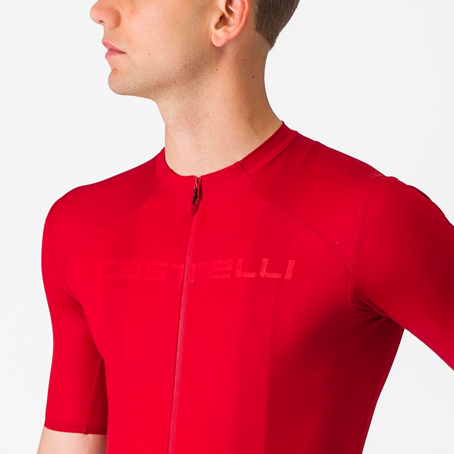 Red Castelli PROLOGO LITE Men Jersey | MNG617498