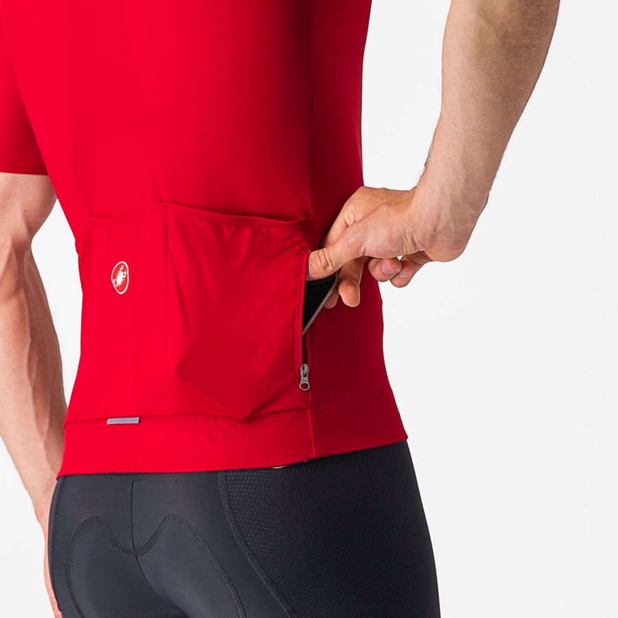 Red Castelli PROLOGO LITE Men Jersey | MNG617498