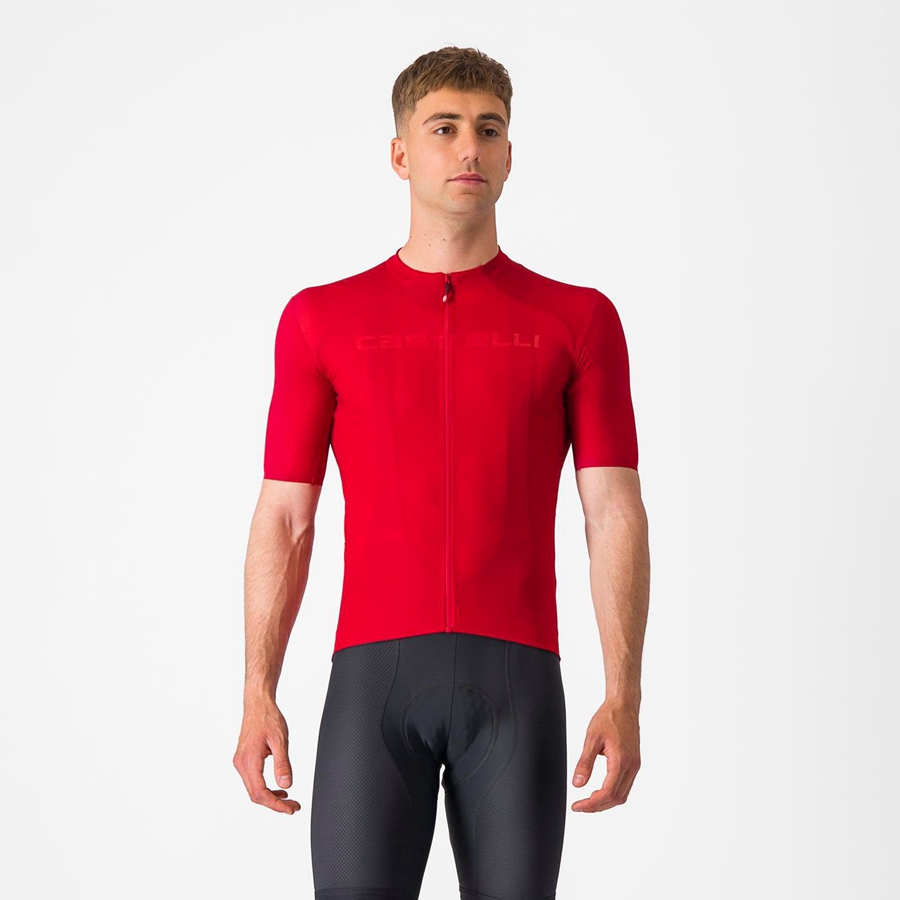 Red Castelli PROLOGO LITE Men Jersey | MNG617498