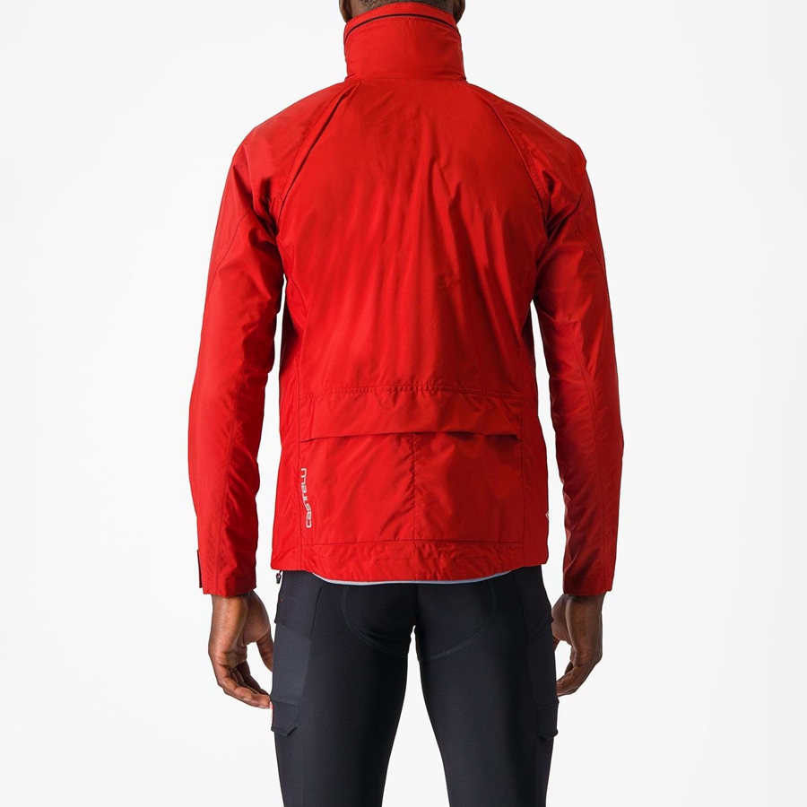 Red Castelli TRAIL GT Men Jackets | LIP283597