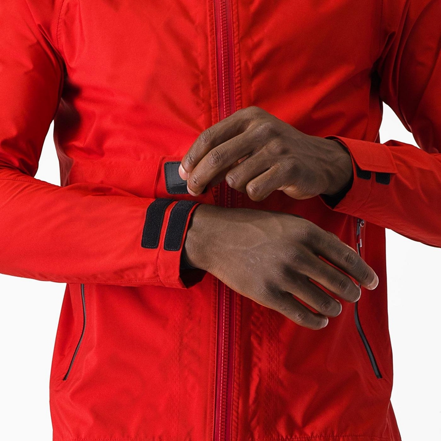 Red Castelli TRAIL GT Men Jackets | LIP283597