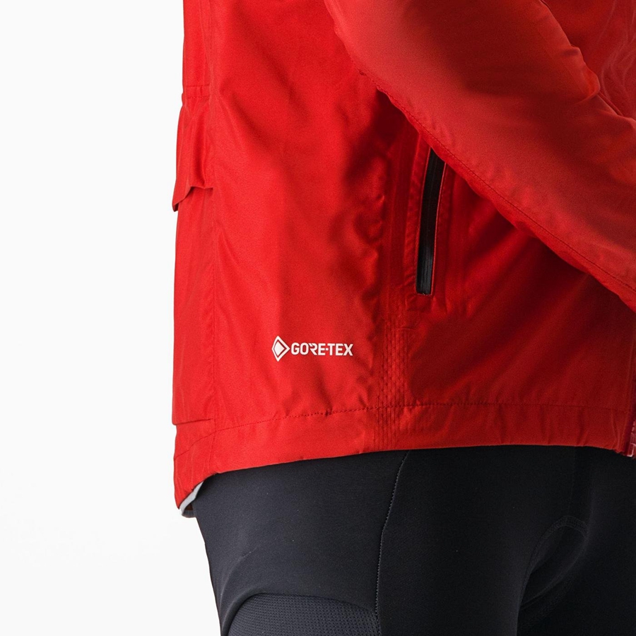 Red Castelli TRAIL GT Men Jackets | LIP283597