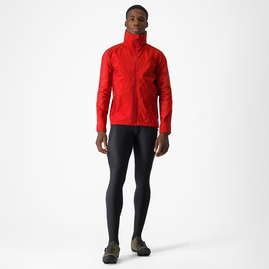 Red Castelli TRAIL GT Men Jackets | LIP283597