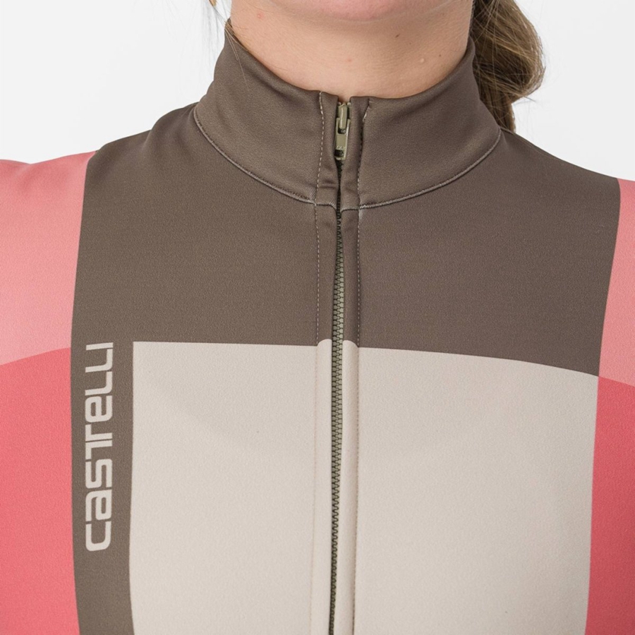 Red Castelli UNLIMITED W THERMAL Women Jersey | TKL947560