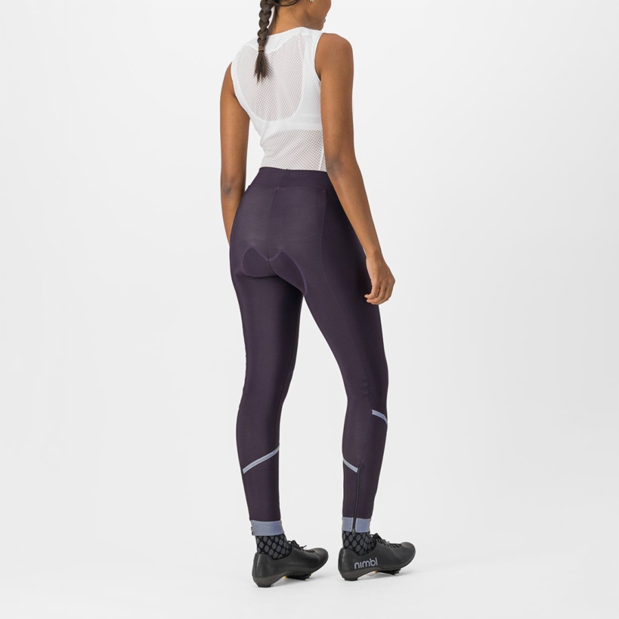 Silver Castelli VELOCISSIMA THERMAL Women Leggings | QIU587243