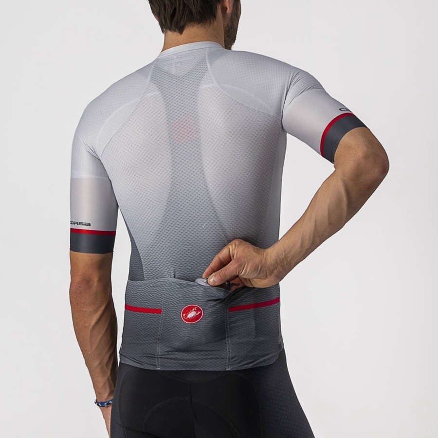 Silver Grey Castelli ARIA SHELL Men Protection | NEM317084