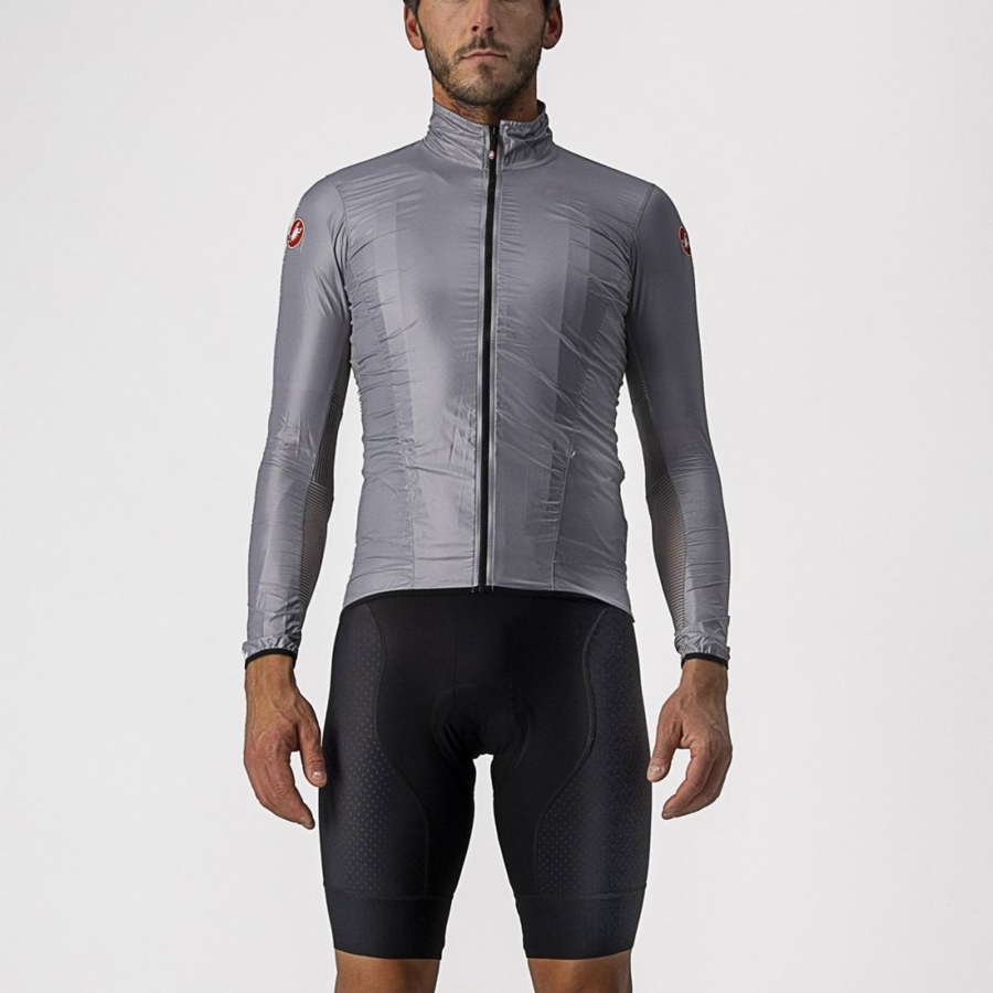 Silver Grey Castelli ARIA SHELL Men Protection | NEM317084