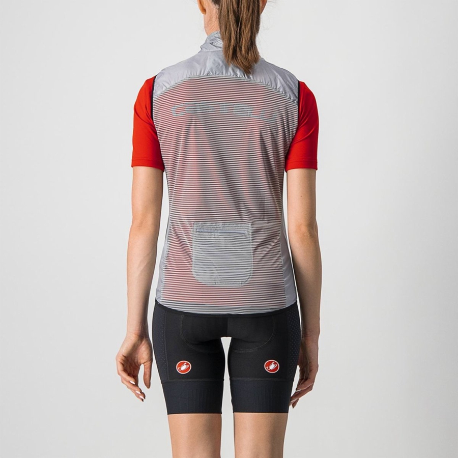 Silver Grey Castelli ARIA W Women Vest | JFQ581974