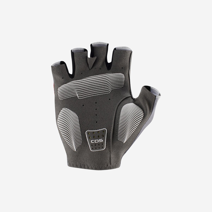 Silver Grey Castelli COMPETIZIONE 2 Men Gloves | NYH847109