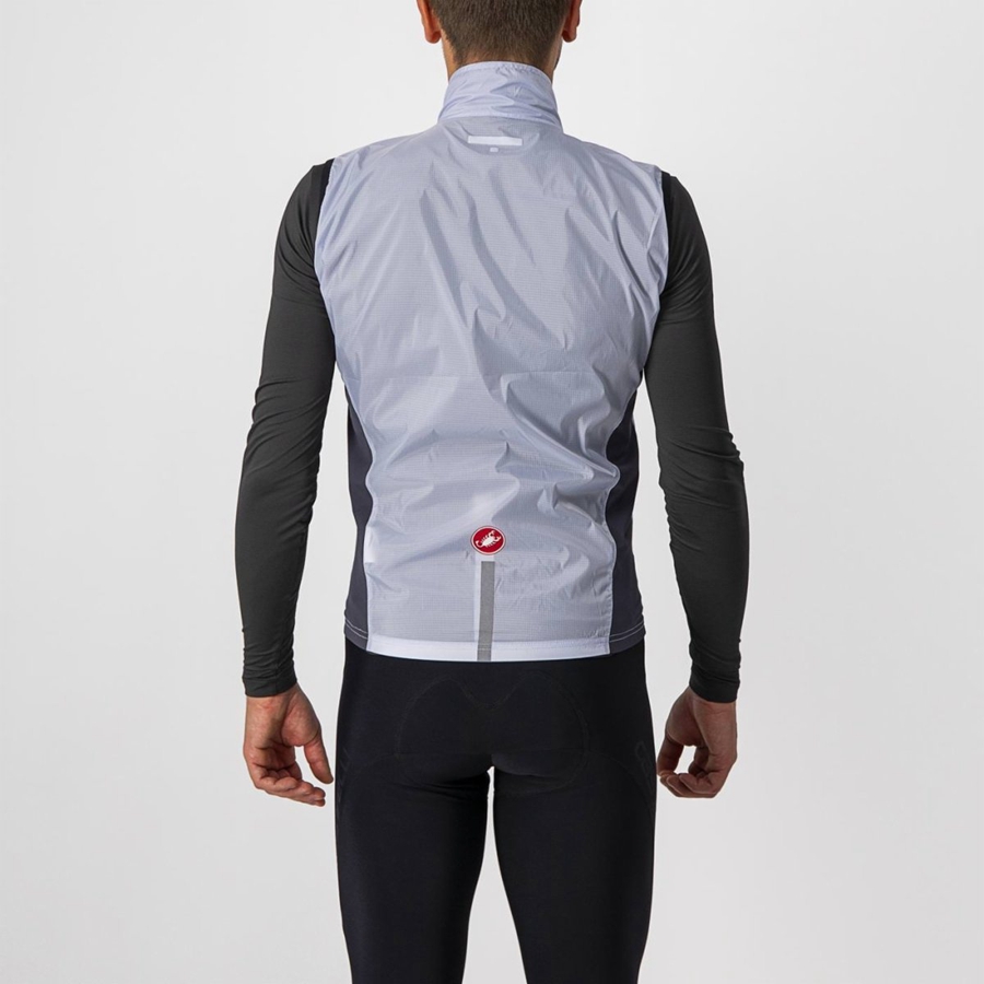 Silver Grey / Dark Grey Castelli SQUADRA STRETCH Men Vest | UOW789456