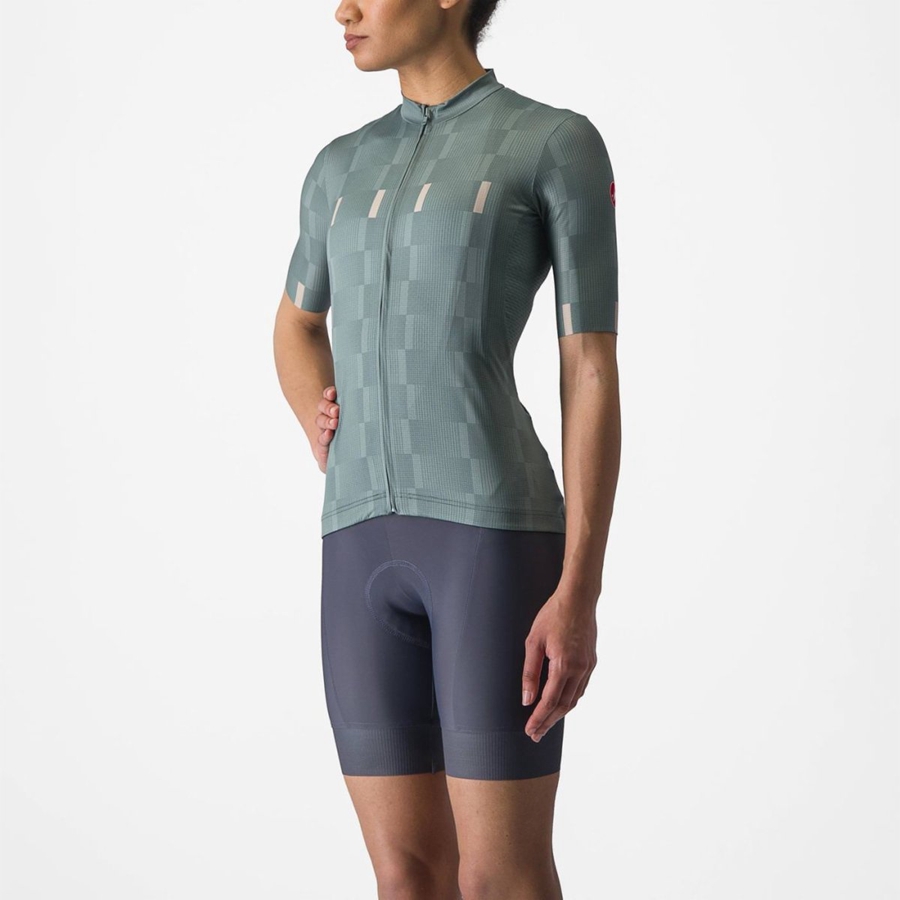 Turquoise Castelli DIMENSIONE Women Jersey | PHW265701