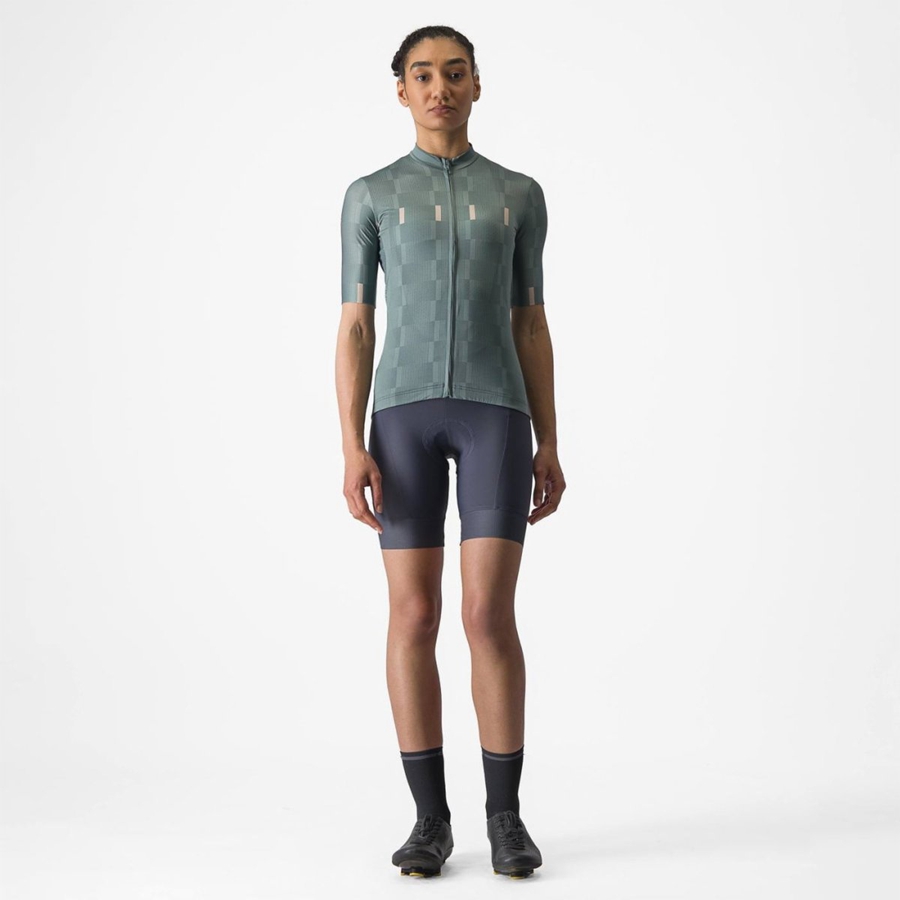 Turquoise Castelli DIMENSIONE Women Jersey | PHW265701