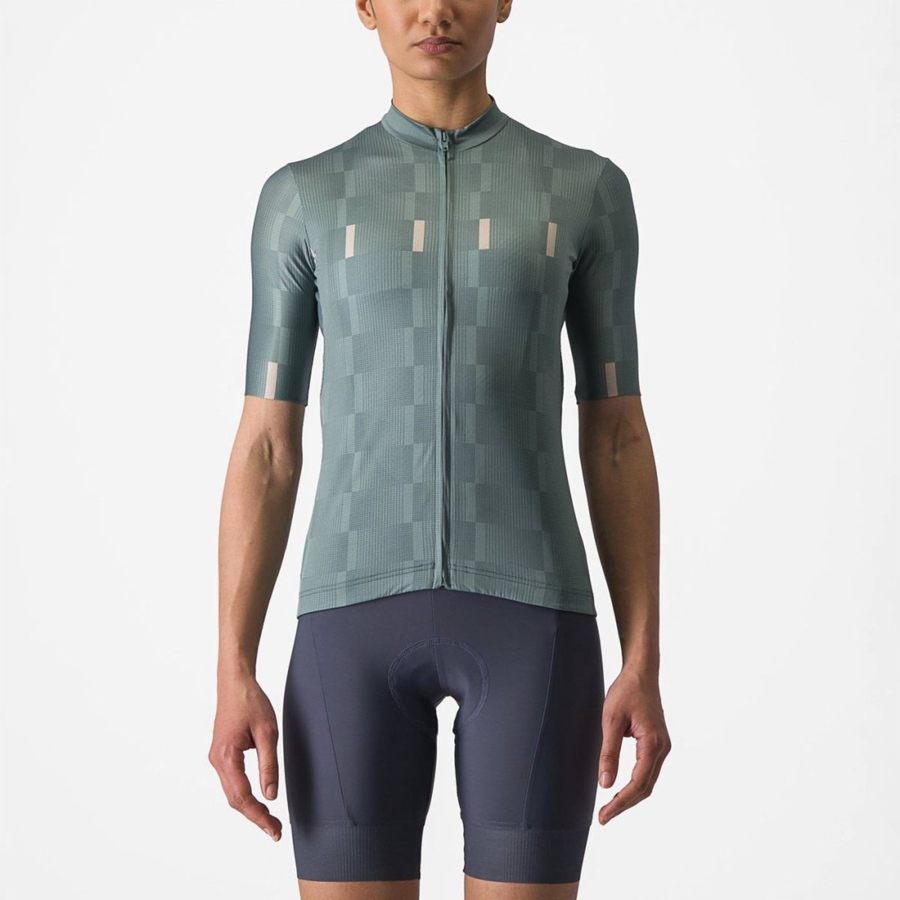 Turquoise Castelli DIMENSIONE Women Jersey | PHW265701