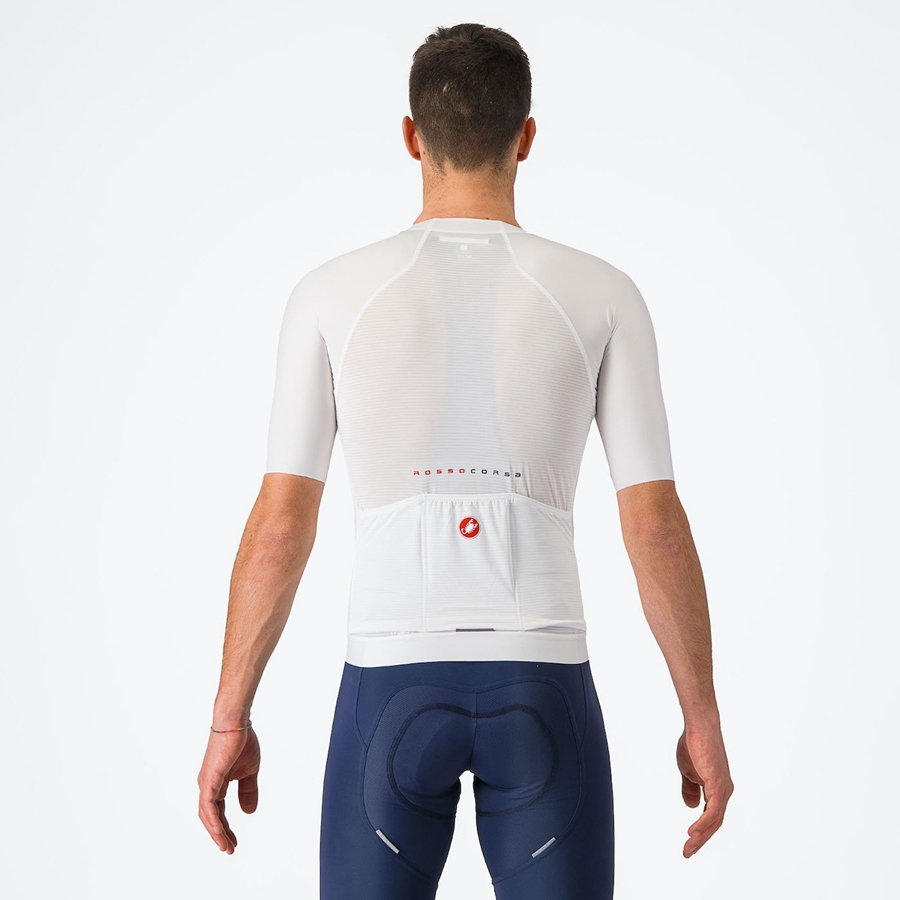 White Castelli AERO RACE 7.0 Men Jersey | XCT586921