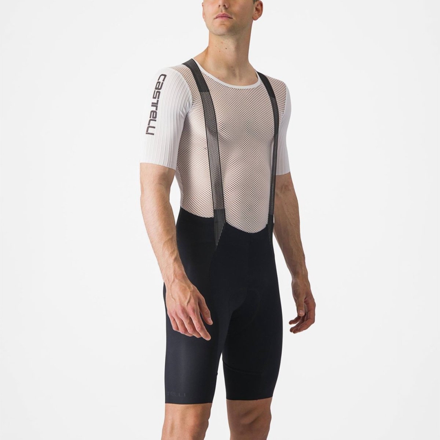 White Castelli BOLERO SS Men Base Layer | XUN082691