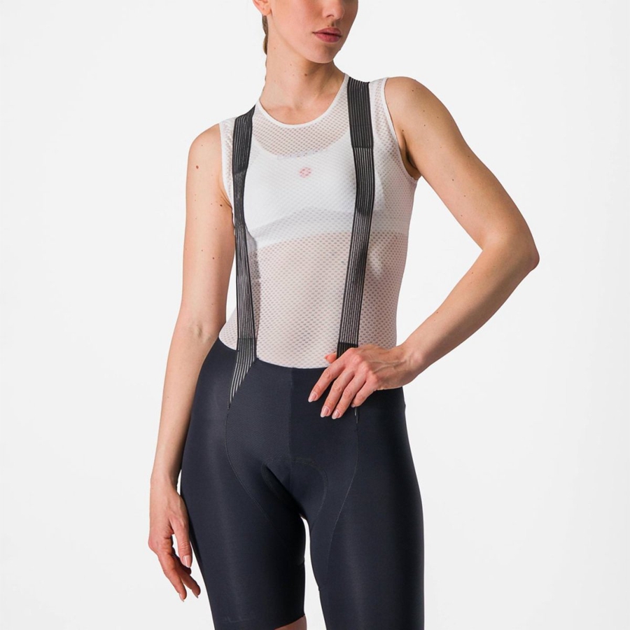 White Castelli PRO MESH W SLEEVELESS Women Base Layer | OJS318290