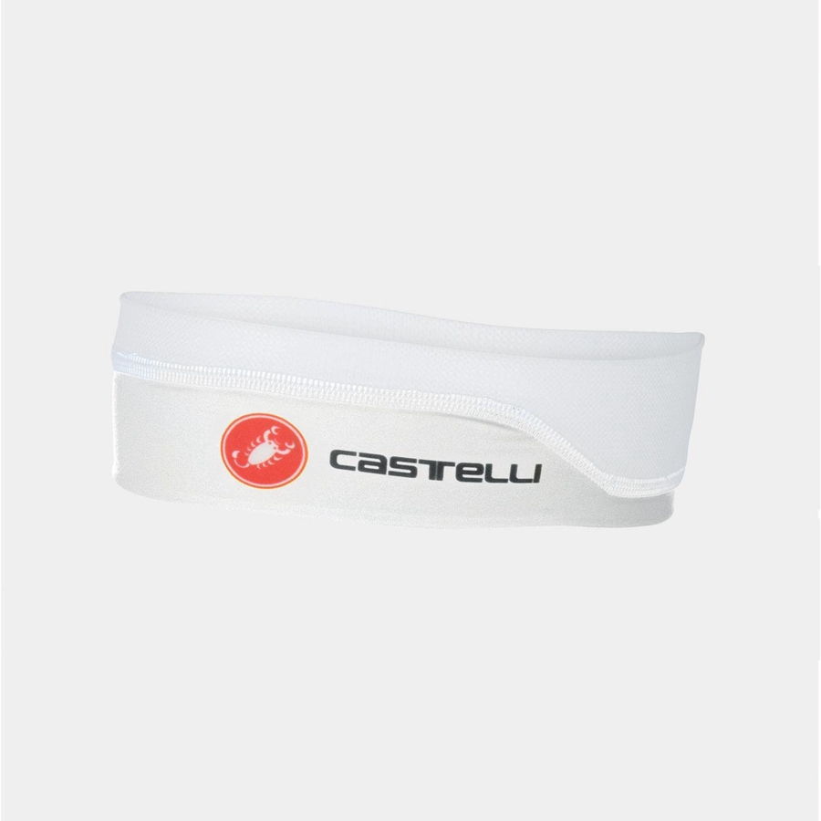 White Castelli SUMMER Men Headband | LNX612587