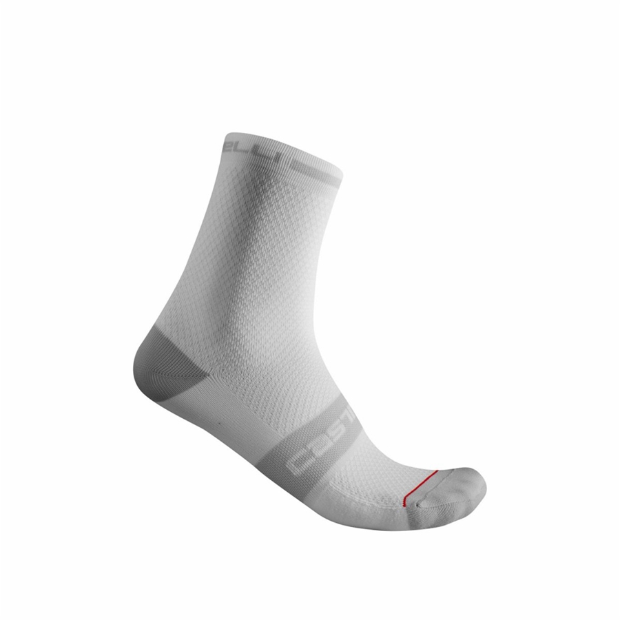 White Castelli SUPERLEGGERA T 12 Men Socks | LUX874596