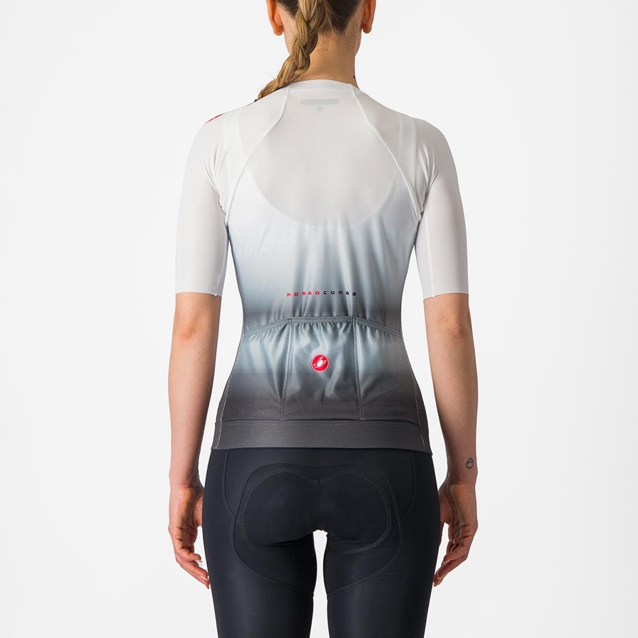 White / Dark Grey Castelli CLIMBER'S 4.0 W Women Jersey | XIZ346510