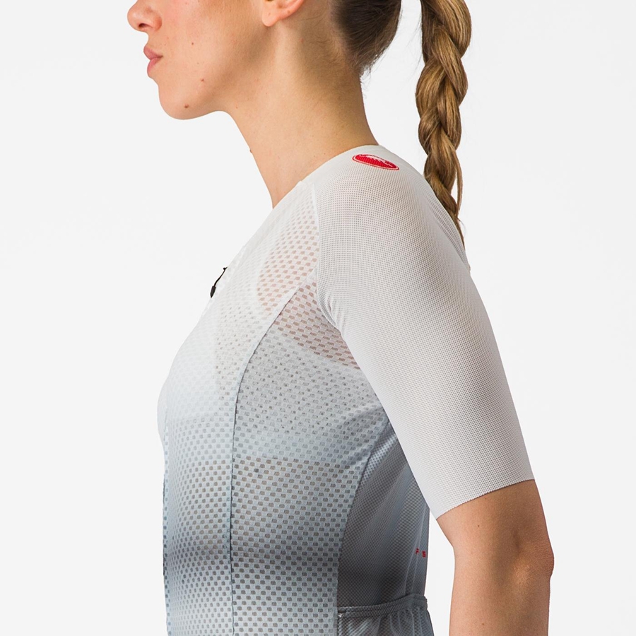 White / Dark Grey Castelli CLIMBER'S 4.0 W Women Jersey | XIZ346510