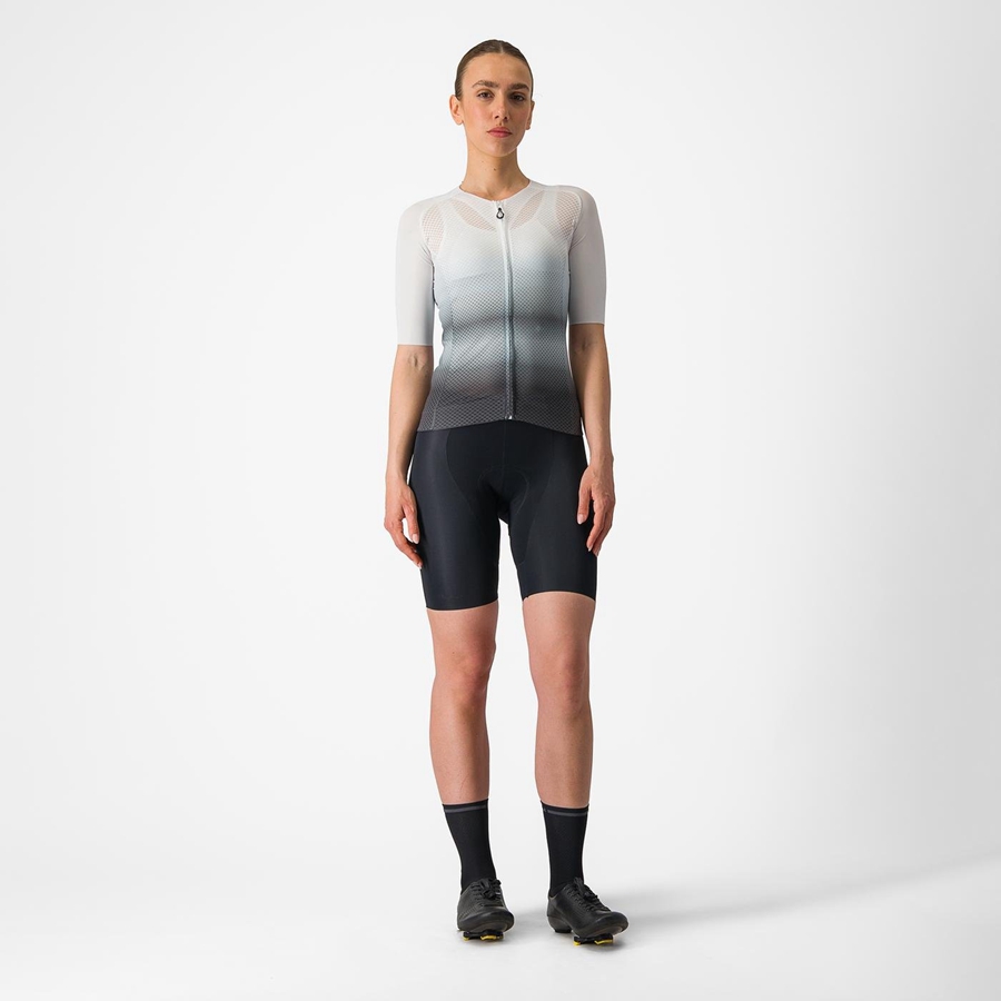 White / Dark Grey Castelli CLIMBER'S 4.0 W Women Jersey | XIZ346510