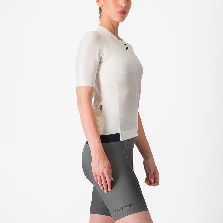 White / Dark Grey Castelli ESPRESSO W Women Jersey | KMT520931