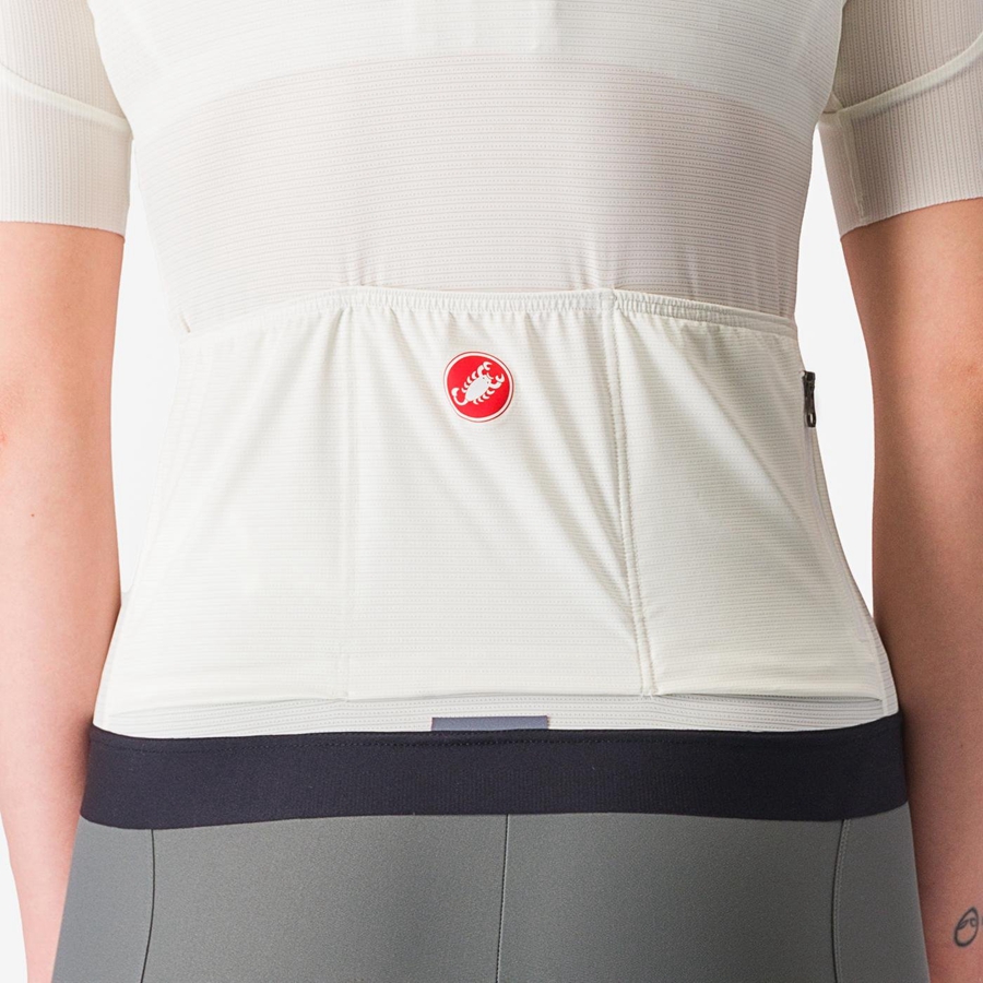 White / Dark Grey Castelli ESPRESSO W Women Jersey | KMT520931