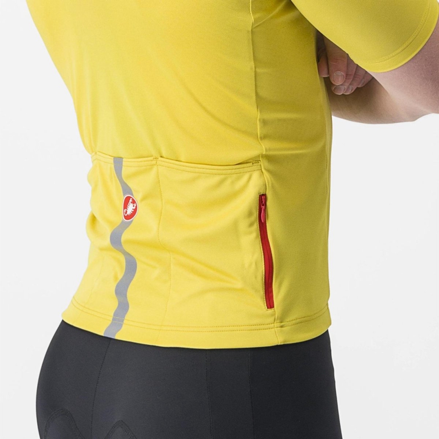 Yellow Castelli CLASSIFICA Men Jersey | XPU948723