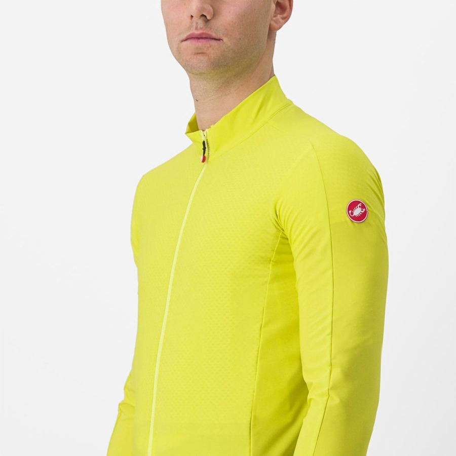 Yellow Castelli FLIGHT AIR Men Jersey | ICZ328017